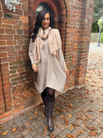 Mocha Ribbed Knit Dress Yasmin